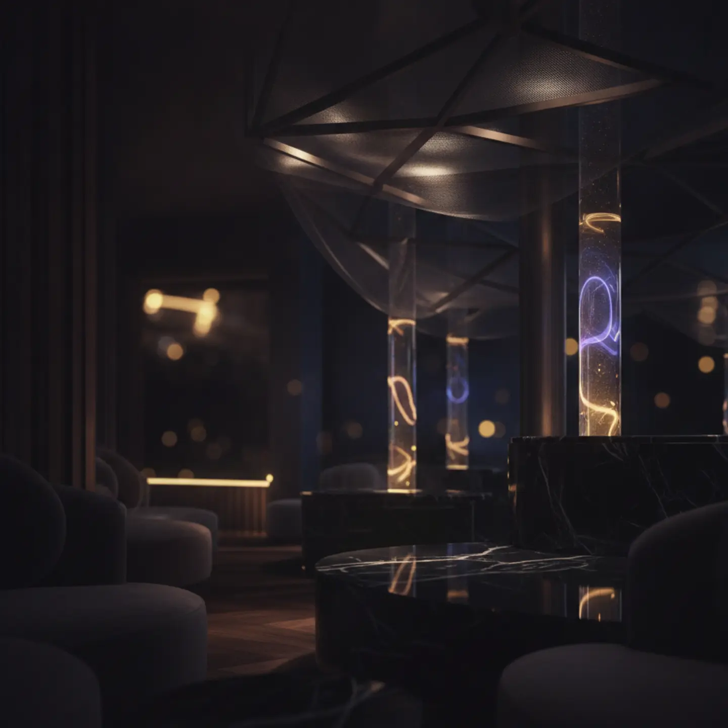 Luxurious club interior