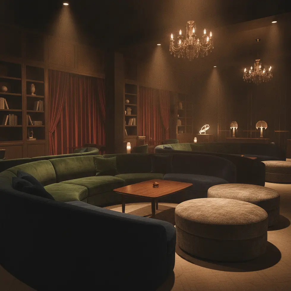 Plush seating arrangement